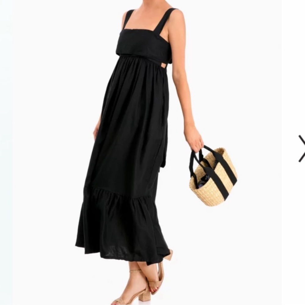 CAARA Forget Me Not Linen Dress